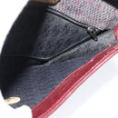 SAINT LAURENT Shoulder Bag Coated Canvas Bordeaux Gold Auth BA4193-18