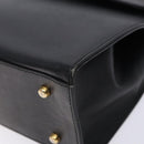 Chloe Hand Bag Leather Black Gold Auth BA4194-10