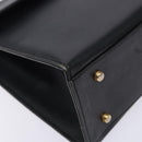 Chloe Hand Bag Leather Black Gold Auth BA4194-11