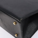 Chloe Hand Bag Leather Black Gold Auth BA4194-12