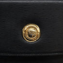 Chloe Hand Bag Leather Black Gold Auth BA4194-14