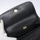 Chloe Hand Bag Leather Black Gold Auth BA4194-15