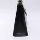 Chloe Hand Bag Leather Black Gold Auth BA4194-5