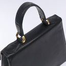 Chloe Hand Bag Leather Black Gold Auth BA4194-6