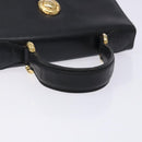 Chloe Hand Bag Leather Black Gold Auth BA4194-7