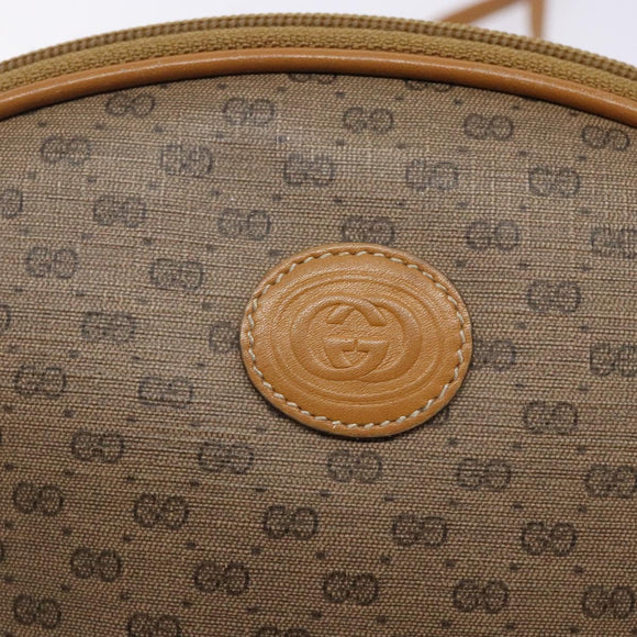 GUCCI Micro GG Supreme Shoulder Bag PVC Beige Gold 007 084 0094 Auth BA4197