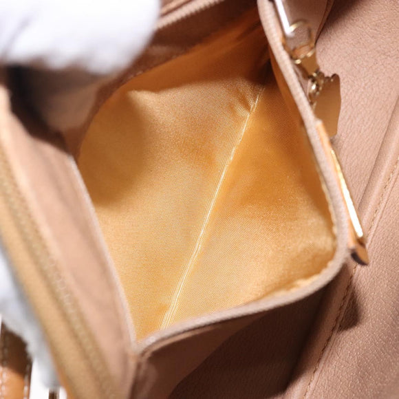 GUCCI Micro GG Supreme Shoulder Bag PVC Beige Gold 007 084 0094 Auth BA4197