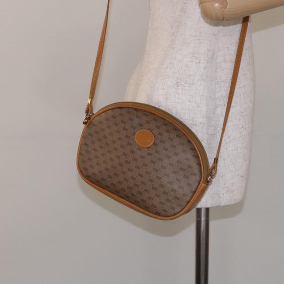 GUCCI Micro GG Supreme Shoulder Bag PVC Beige Gold 007 084 0094 Auth BA4197