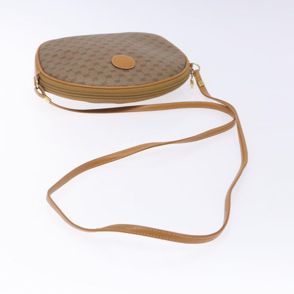 GUCCI Micro GG Supreme Shoulder Bag PVC Beige Gold 007 084 0094 Auth BA4197