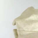 LOEWE Anag Lamb Nappa Aire Tote Bag Leather Gold Auth BA4201-9