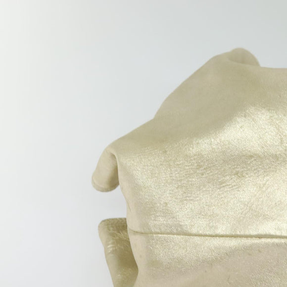 LOEWE Anag Lamb Nappa Aire Tote Bag Leather Gold Auth BA4201