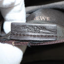 LOEWE Anag Lamb Nappa Aire Tote Bag Leather Gold Auth BA4201-12