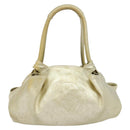 LOEWE Anag Lamb Nappa Aire Tote Bag Leather Gold Auth BA4201-13