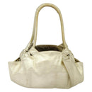 LOEWE Anag Lamb Nappa Aire Tote Bag Leather Gold Auth BA4201-2