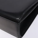 GIVENCHY Hand Bag Leather Black Gold Auth BA4202-10