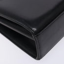 GIVENCHY Hand Bag Leather Black Gold Auth BA4202-11