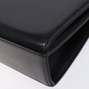 GIVENCHY Hand Bag Leather Black Gold Auth BA4202-12