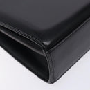 GIVENCHY Hand Bag Leather Black Gold Auth BA4202-13