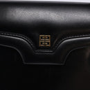 GIVENCHY Hand Bag Leather Black Gold Auth BA4202-14