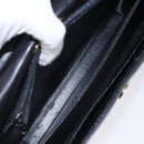 GIVENCHY Hand Bag Leather Black Gold Auth BA4202-17