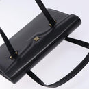 GIVENCHY Hand Bag Leather Black Gold Auth BA4202-6