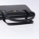 GIVENCHY Hand Bag Leather Black Gold Auth BA4202-7