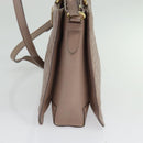 Salvatore Ferragamo Vala Shoulder Bag Leather Pink Gold Auth BA4203-4