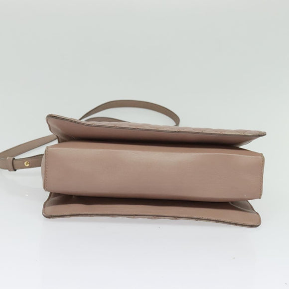 Salvatore Ferragamo Vala Shoulder Bag Leather Pink Gold Auth BA4203