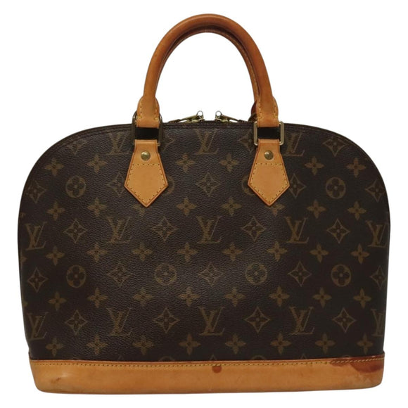 LOUIS VUITTON Monogram Alma Hand Bag M51130 LV Auth BA4205