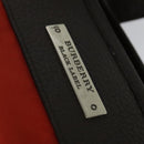 BURBERRY Black Label Tote Bag Leather Red Silver Auth BA4208-14