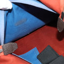 BURBERRY Black Label Tote Bag Leather Red Silver Auth BA4208-20