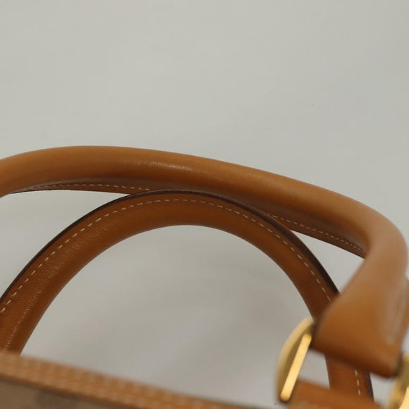 GUCCI Micro GG Supreme Hand Bag PVC Beige Gold 000 58 0093 Auth BA4209