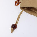 CHANEL Matelasse COCO Mark Chain Shoulder Bag Lamb Skin Beige CC Auth BA4210-14