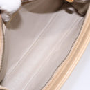 CHANEL Matelasse COCO Mark Chain Shoulder Bag Lamb Skin Beige CC Auth BA4210-16