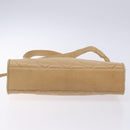 CHANEL Matelasse COCO Mark Chain Shoulder Bag Lamb Skin Beige CC Auth BA4210-9