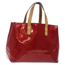 LOUIS VUITTON Monogram Vernis Reade PM Hand Bag Pomme D'amour M91990 Auth BA4211-1