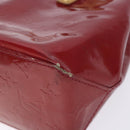 LOUIS VUITTON Monogram Vernis Reade PM Hand Bag Pomme D'amour M91990 Auth BA4211-12
