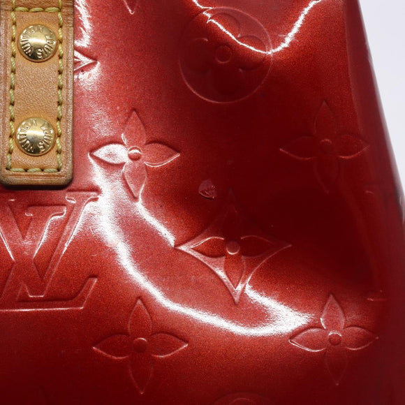 LOUIS VUITTON Monogram Vernis Reade PM Hand Bag Pomme D'amour M91990 Auth BA4211