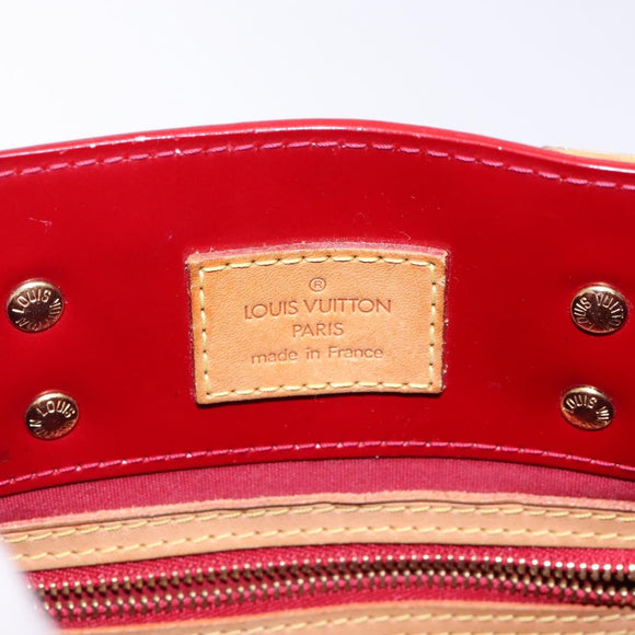 LOUIS VUITTON Monogram Vernis Reade PM Hand Bag Pomme D'amour M91990 Auth BA4211
