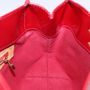 LOUIS VUITTON Monogram Vernis Reade PM Hand Bag Pomme D'amour M91990 Auth BA4211-18