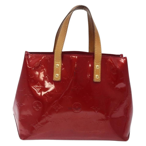 LOUIS VUITTON Monogram Vernis Reade PM Hand Bag Pomme D'amour M91990 Auth BA4211