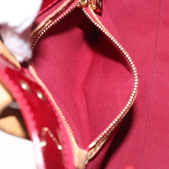 LOUIS VUITTON Monogram Vernis Reade PM Hand Bag Pomme D'amour M91990 Auth BA4211