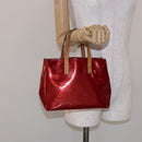 LOUIS VUITTON Monogram Vernis Reade PM Hand Bag Pomme D'amour M91990 Auth BA4211-22