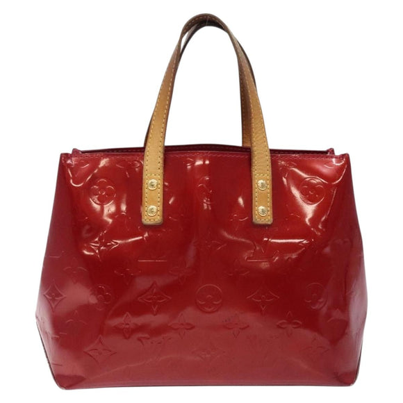 LOUIS VUITTON Monogram Vernis Reade PM Hand Bag Pomme D'amour M91990 Auth BA4211