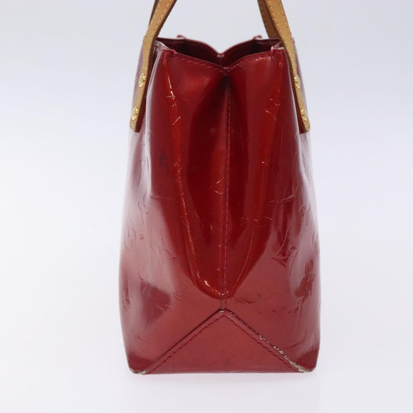 LOUIS VUITTON Monogram Vernis Reade PM Hand Bag Pomme D'amour M91990 Auth BA4211
