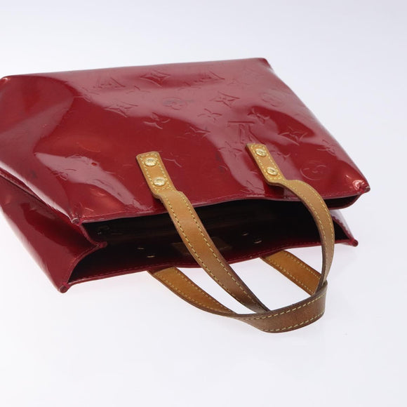 LOUIS VUITTON Monogram Vernis Reade PM Hand Bag Pomme D'amour M91990 Auth BA4211