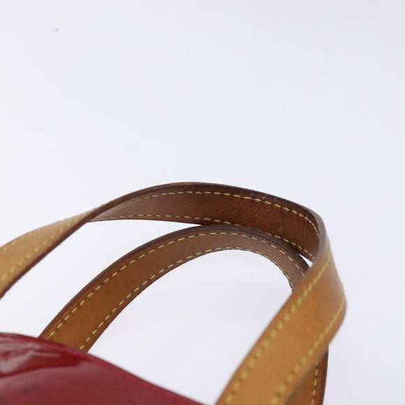 LOUIS VUITTON Monogram Vernis Reade PM Hand Bag Pomme D'amour M91990 Auth BA4211
