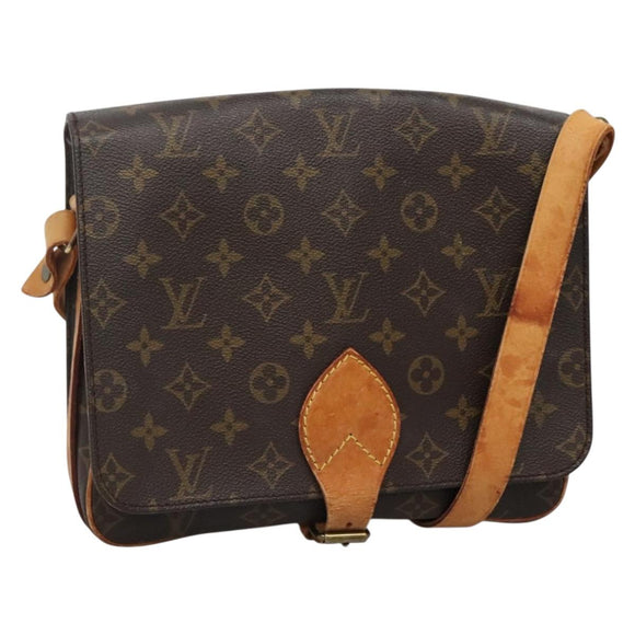LOUIS VUITTON Monogram Cartouchiere GM Shoulder Bag M51252 LV Auth BA4214