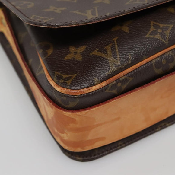 LOUIS VUITTON Monogram Cartouchiere GM Shoulder Bag M51252 LV Auth BA4214