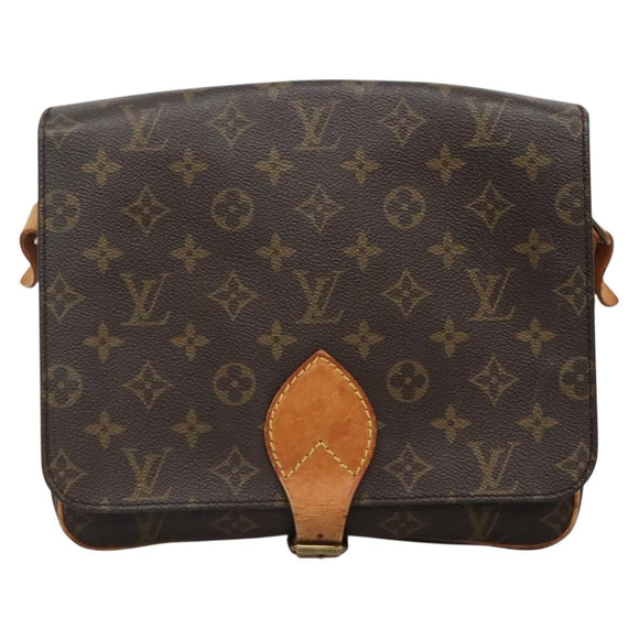 LOUIS VUITTON Monogram Cartouchiere GM Shoulder Bag M51252 LV Auth BA4214